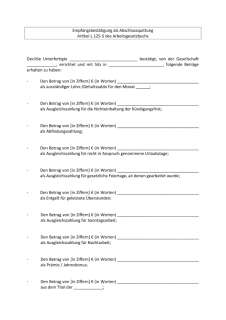 Empfangsbestätigung als Abschlussquittung